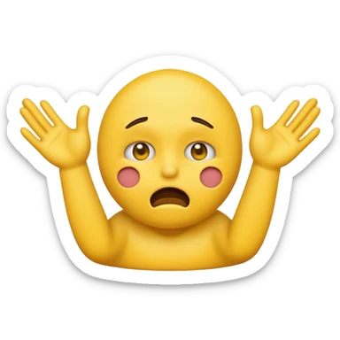 Create an emoji choking with hands sticker