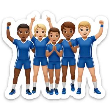 athletic celebration sticker