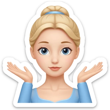 Blue Suit – Calm
 Ballerina in sky-blue suit, relaxed face, soft gentle expression.
















































 sticker