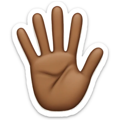 Thanksgiving emoji with crossing fingers  sticker