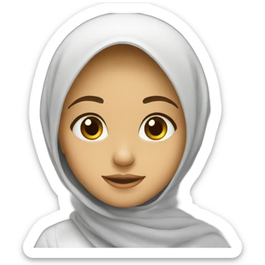 moslem girl sticker
