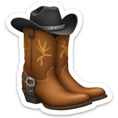 cowboy boots sticker