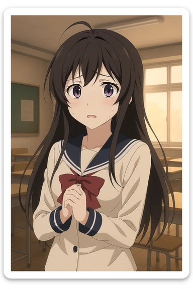 Yumemi yumemite worried sticker