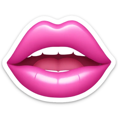 pink lipgloss sticker