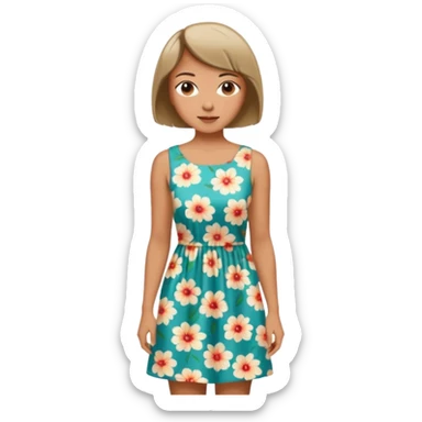 şort çiçekli sticker