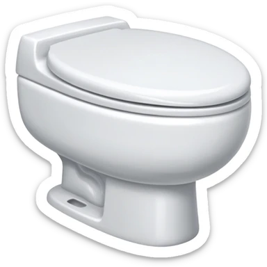 flush toilet sticker