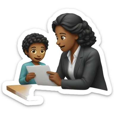 Mom ordering to her son sticker