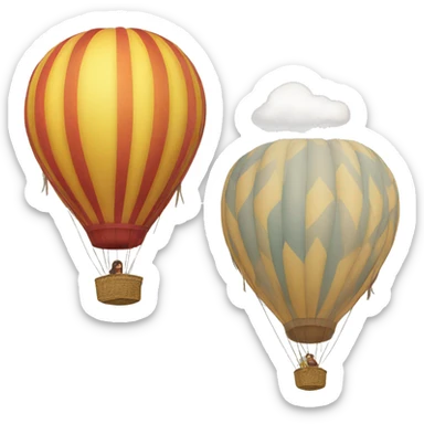 hot air balloon sticker