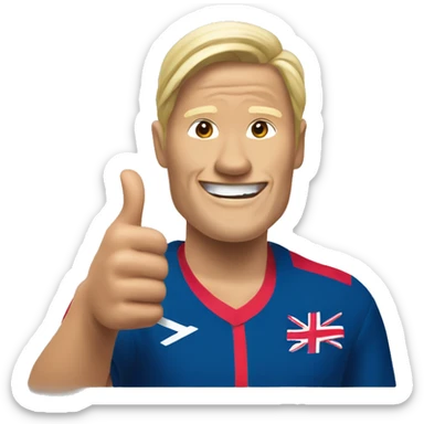 Haaland Norway thumbs up sticker