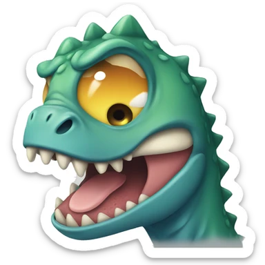 Crying dinosaur  sticker
