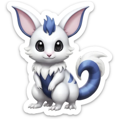 Shiny Furret-Absol-Noibat-Hybrid (Full body) sticker