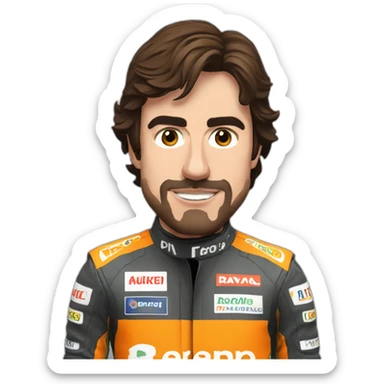 Fernando Alonso fedtejando sticker
