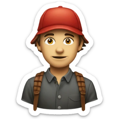 The Catcher in the Rye red ha sticker