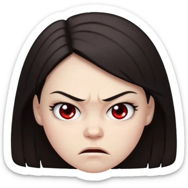 angry Zoey sticker