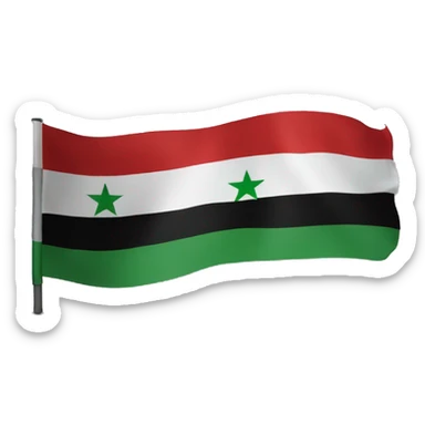 Free syria flag sticker
