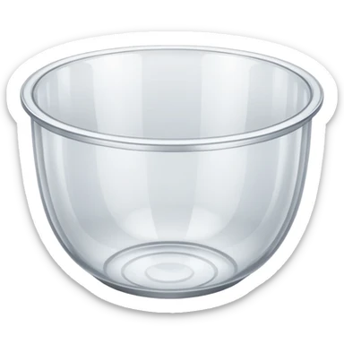 Mixing bowl plastic sticker