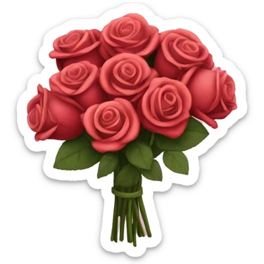 bouquet of roses  sticker