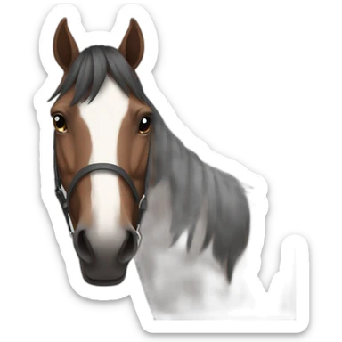 Generate horse with charter sticker