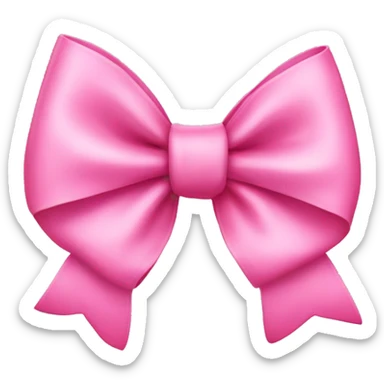 Pink bow sticker
