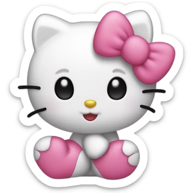 Hello Kitty bisous sticker