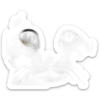 black british shorthair cat with small ears sticker