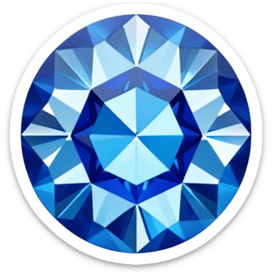 blue diamond sticker