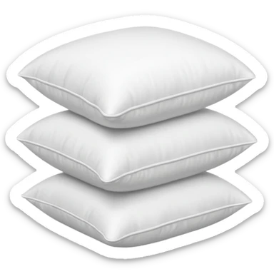 white pillow stack aesthetic  sticker
