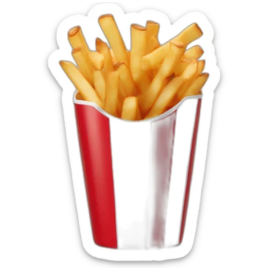 Five guys fries cup sticker
