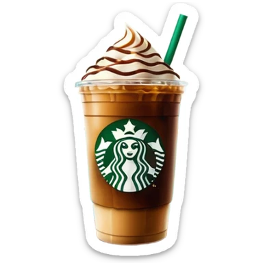 Starbucks iced coffee with Dubai chivalry bar with green filling and burn Khalifa  sticker