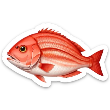 red snapper fish dinner sticker