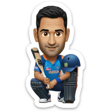 MS Dhoni sticker