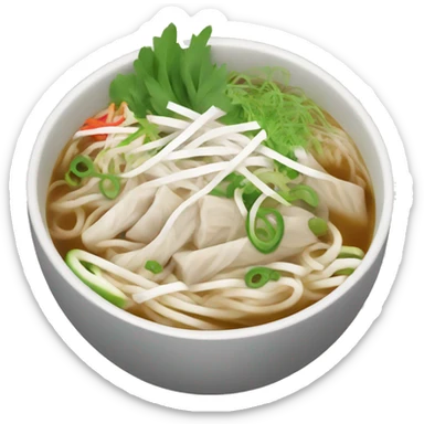 Bowl of pho sticker