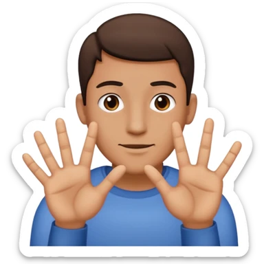  I want a guy that has both of his hands six and seven  sticker