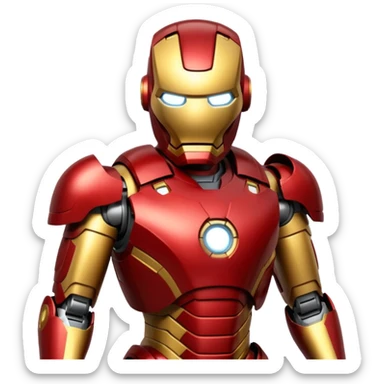 ıron man robot lookalike sticker