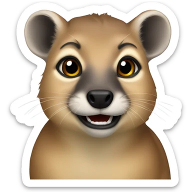 A hyrax sticker