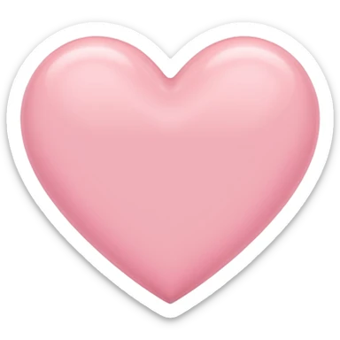 Pastel pink heart sticker