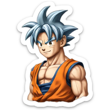 goku tatuado sticker