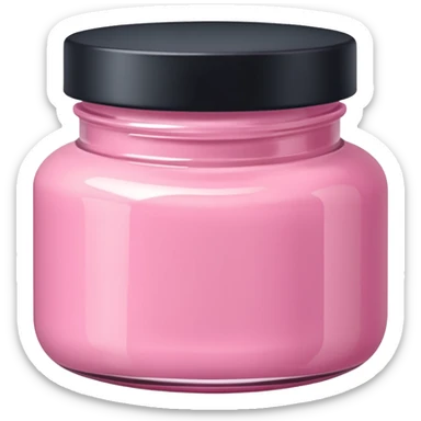 pink body cream  sticker