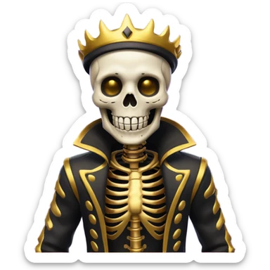 creame un emote de la skin Inferno Skeleton Balvin de fortnite sticker