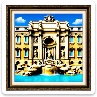 Trevi Fountain sticker