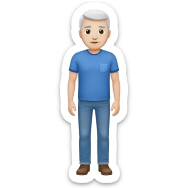 Dad full body. White. sticker