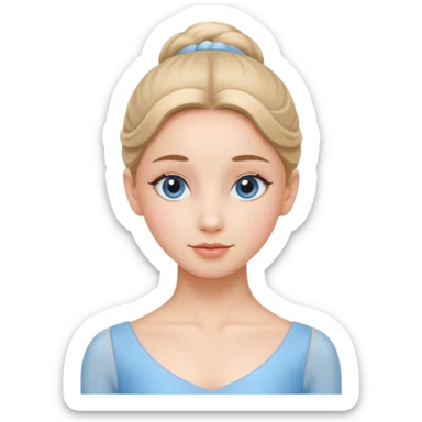 Blue Suit – Calm
 Ballerina in sky-blue suit, relaxed face, soft gentle expression.
















































 sticker