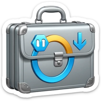 blockchain briefcase sticker