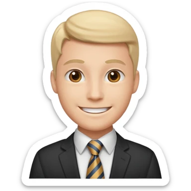 hazme un emoji estilo apple que ayude a una empresa sticker