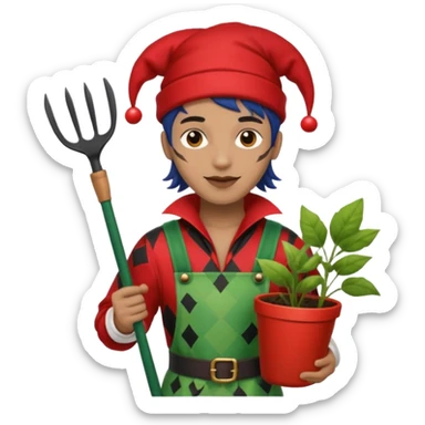 jester black and red mixed with an gardener sticker