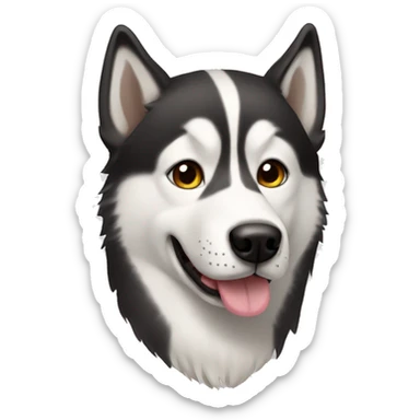 Dog husky sticker