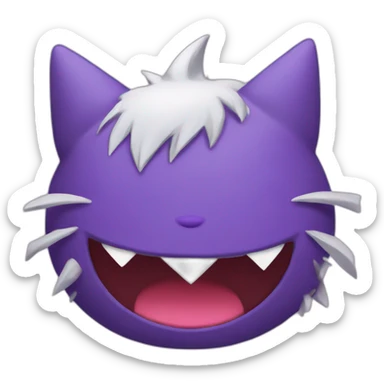 hello kitty and gengar sticker