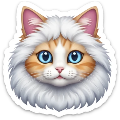 Cat with a star eys sticker