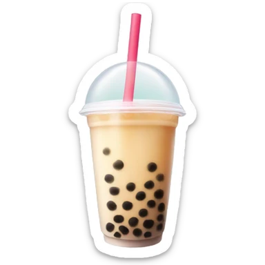 Bubble tea sticker