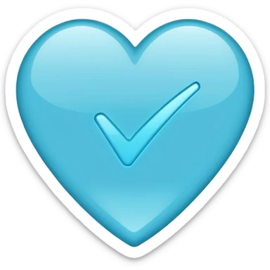 Blue tick imoji sticker